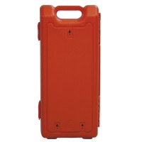 LALIZAS Hard Case for EEBD, w/Transparent Window, Polyethylene, Orange Breathing Apparatus