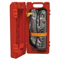 LALIZAS Hard Case for EEBD, w/Transparent Window, Polyethylene, Orange Breathing Apparatus