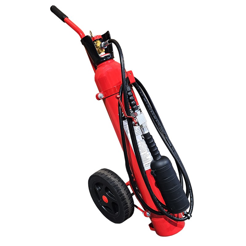 Πυροσβεστήρας Tροχήλατος, CO2, 10kg, με Σωλήνα, Χοάνη & Ακροφύσιο, SOLAS/MED (EN,FR,ES,PT) Εξοπλισμός Πυρόσβεσης