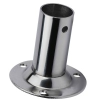 Round Base 90°, Inox 316, Ø25mm Rails Hardware