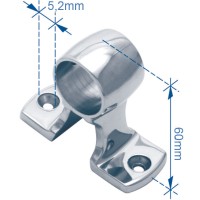 Fitting for Rails, Central Cap 90°, Inox 316 Rails Hardware