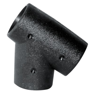 T-Fitting for Rails, Black Rails Hardware