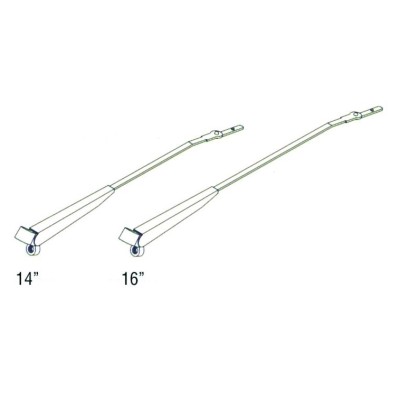Adjustable, Single Wire Arm Windshield Motors & Arms