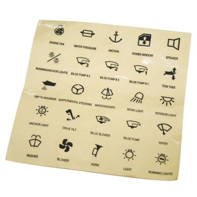 Self-adhesive Transparent Function Labels for 99726, 99728-30, Set of 25pcs Self - Adhesive Transparent function Labels for p...