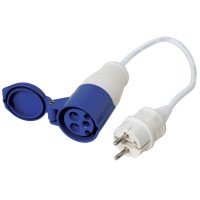 Μπαλαντέζα με Πρίζα Schuko & Φις Θηλυκό 16A, 220-240V Ρευματολήπτες & Πρίζες