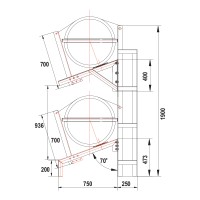 Cradles for SOLAS OCEANO Liferafts Equipment