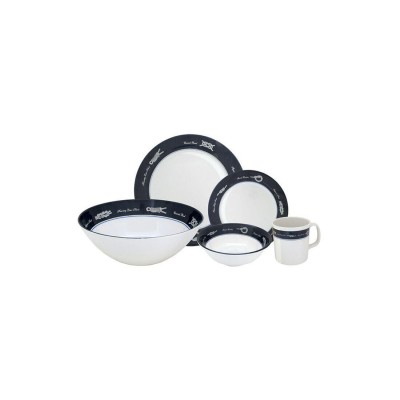 Dinnerware Set “Exclusive”, 17 Pieces Dinnerware, Cultery and Beverageware