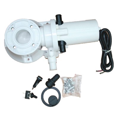 Plastic base for electric toilets with spare parts Marine Toilets & Accessories