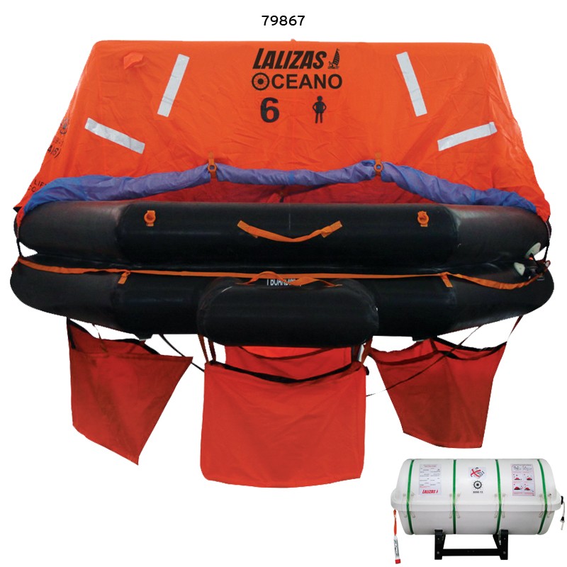 LALIZAS Liferaft SOLAS OCEANO, Throw-overboard Type, SOLAS/MED - MER Liferafts