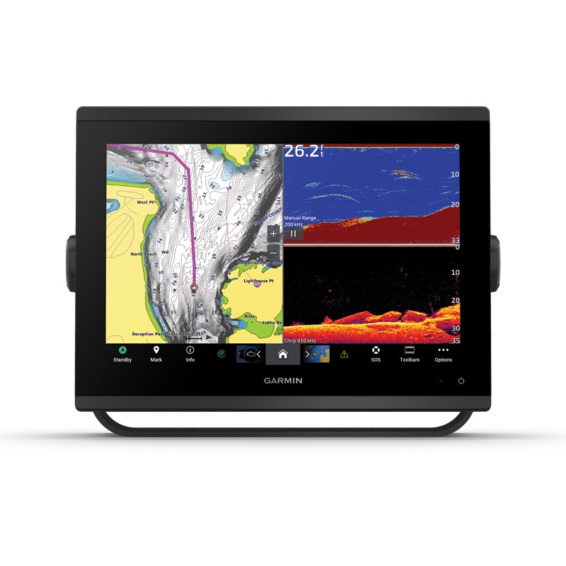 Garmin Fishfinder Plotter GPSMAP 1223xsv, with Map G3 Greece Chartplotters / Fishfinder / GPS