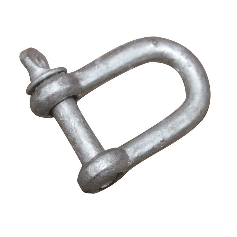 D Shackle, Large, Galvanized Swivels