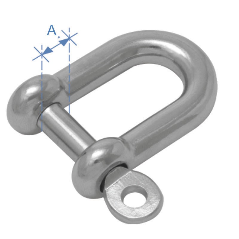 “D” Shackle, Inox 316 Swivels