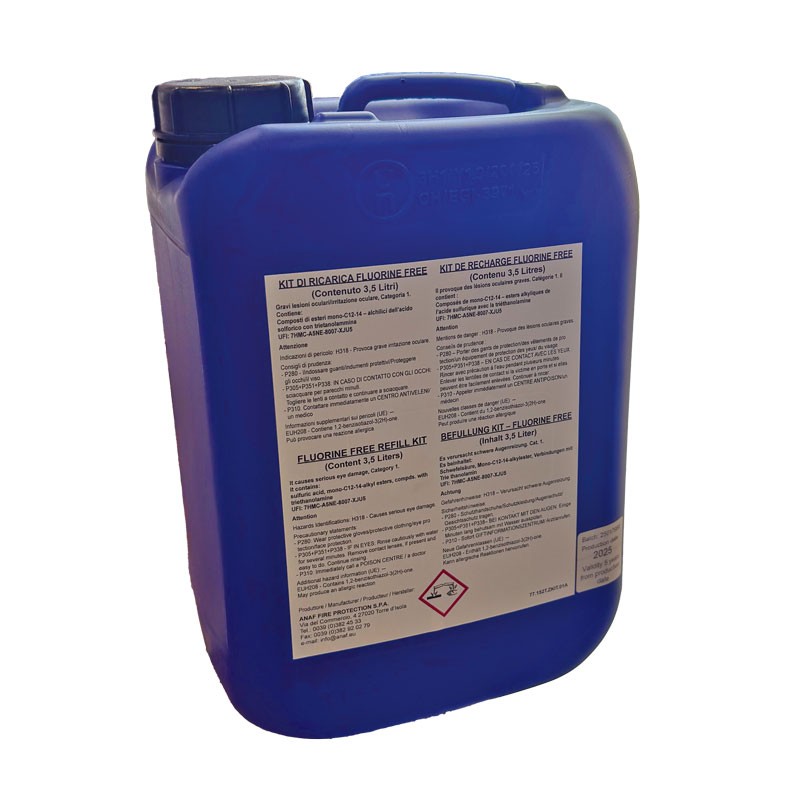 Foam Concentrate 3,5L for LALIZAS PFAS Free Foam Fire Extinguisher 50L &150L, 1pc for 50L & 3pcs for 150L Fire Fighting Equip...