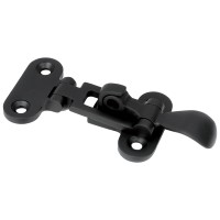 Cover Latch, Inox 316, Black Locks / Door Hooks / Barrel Bolts