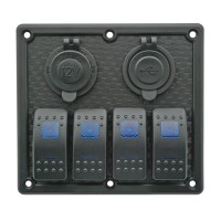 Πίνακας Ελέγχου με 4 Διακόπτες και LED, 12V/24V Πίνακες Ελέγχου & Αξεσουάρ