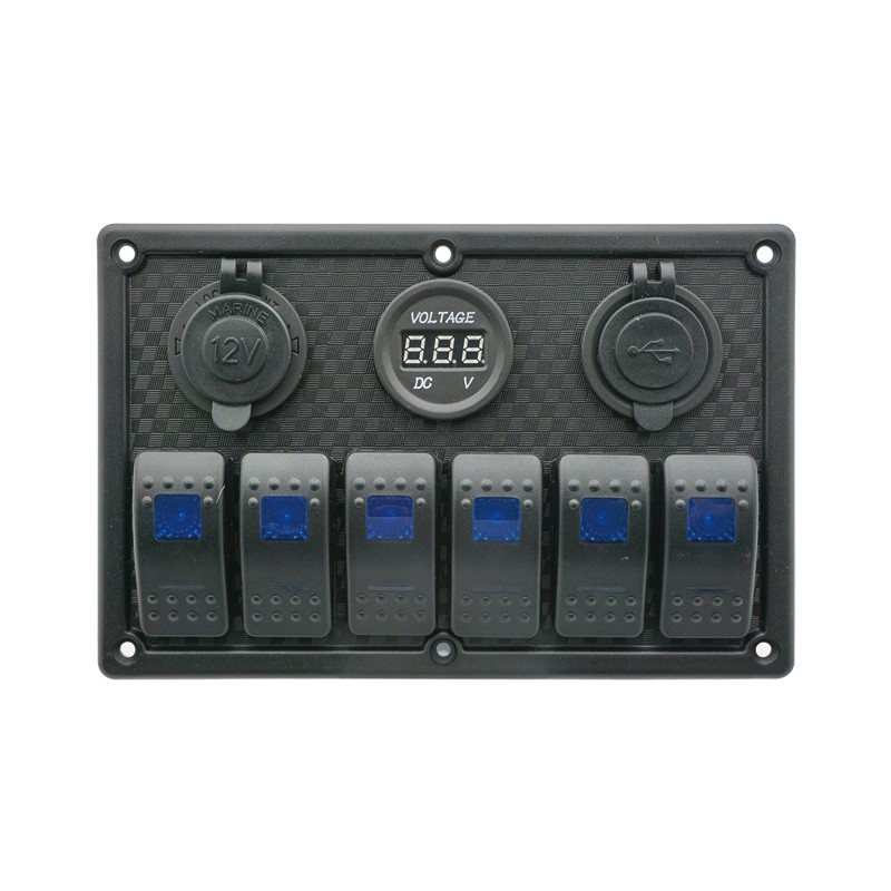 Πίνακας Ελέγχου με 6 Διακόπτες και LED, 12V/24V Πίνακες Ελέγχου & Αξεσουάρ